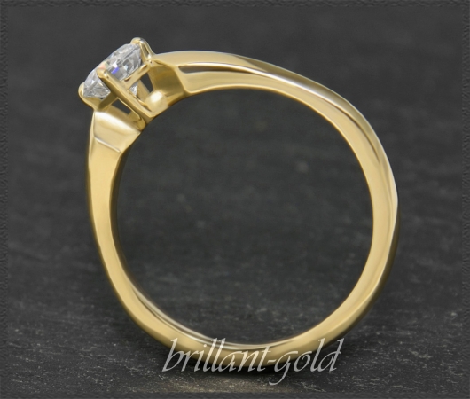 Diamant 585 Gelbgold Ring mit 0,53ct, Si1