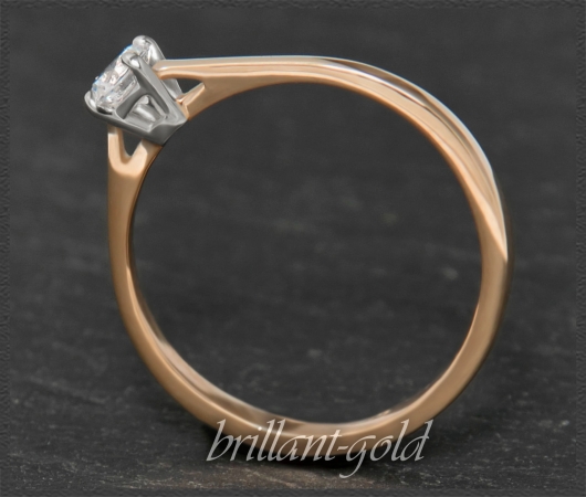 Brillant Ring aus 585 Gold; 0,27ct, River D, VS1