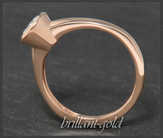 Brillant Ring aus 585 Gold, 0,75ct, River E, Si2-3