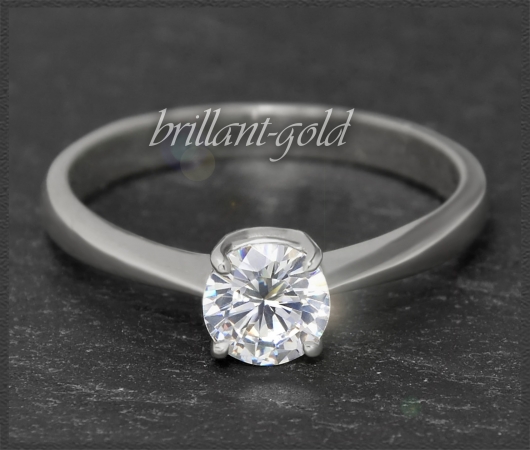 Brillant Ring mit 0,73ct, Si; Verlobungsring