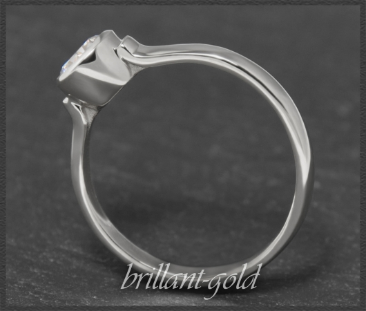 Diamant Ring aus 585 Gold; Brillant 0,56ct, Si3