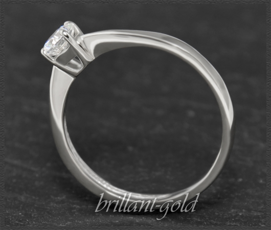 Brillant 585 Gold Ring; 0,37ct, mit DGI Zertifikat