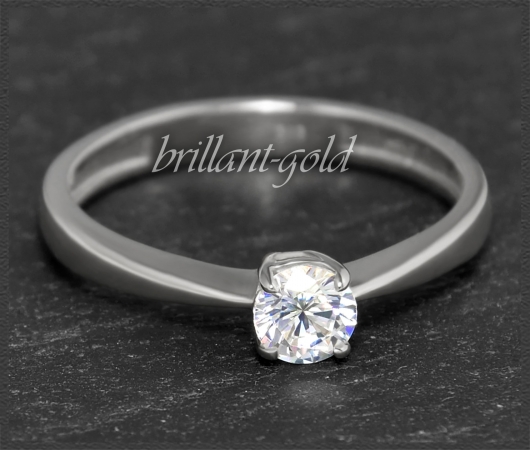 Brillant 585 Gold Ring; 0,37ct, mit DGI Zertifikat