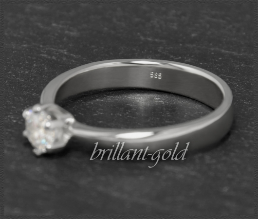 Brillant 585 Gold Ring, 0,37ct, mit DGI Zertifikat