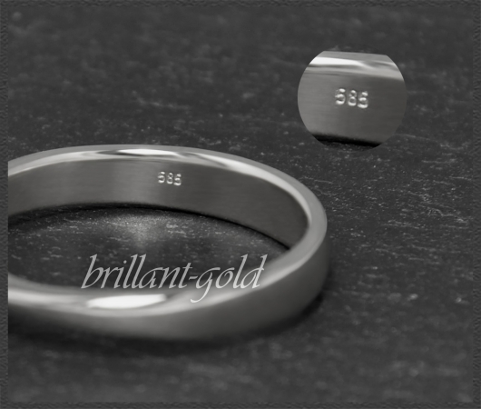 Gold Brillant Ring 0,48ct, River D, Si1; Weißgold