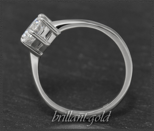 Brillant Ring aus 750 Gold; 1,01ct, VVS1 + IGI Zertifikat