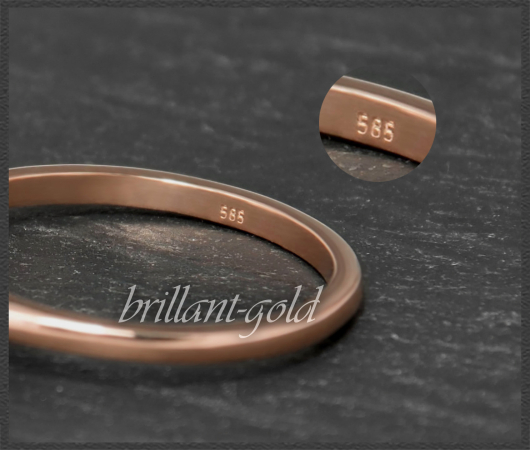 Brillant Ring aus 585 Gold; 0,66ct, F & Si1
