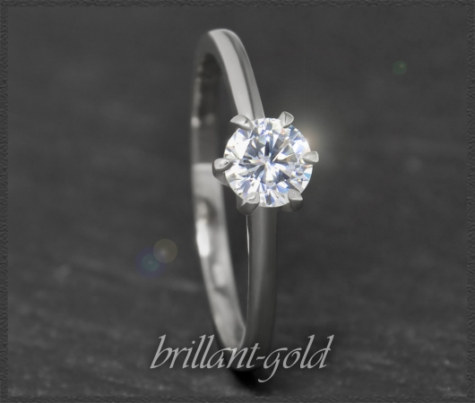 Brillant 585 Gold Ring; 0,52ct, mit DGI Zertifikat