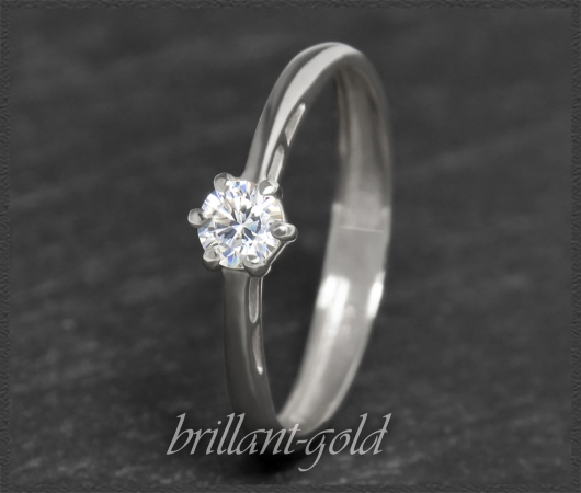 Brillant 585 Gold Ring, 0,24ct, mit DGI Zertifikat