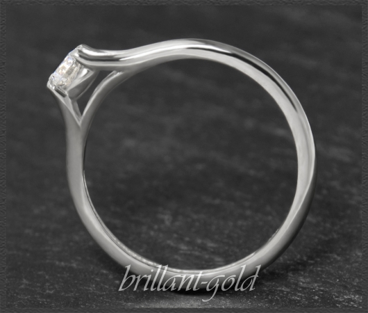 Brillant Ring aus 585 Gold, 0,25ct, Top Wesselton, VS1