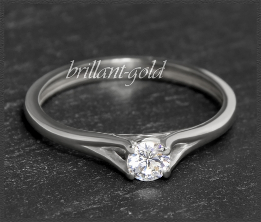 Brillant Ring aus 585 Gold, 0,25ct, Top Wesselton, VS1
