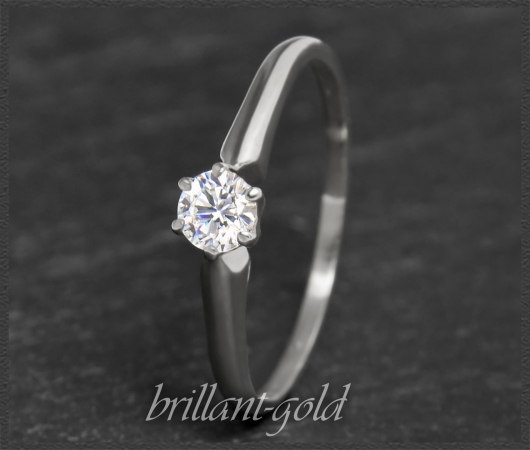 Brillant Ring 0,30ct, Si2; 585 Gold, DGI Zertifikat!
