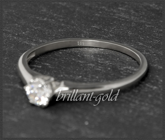 Brillant Ring 0,30ct, Si2; 585 Gold, DGI Zertifikat