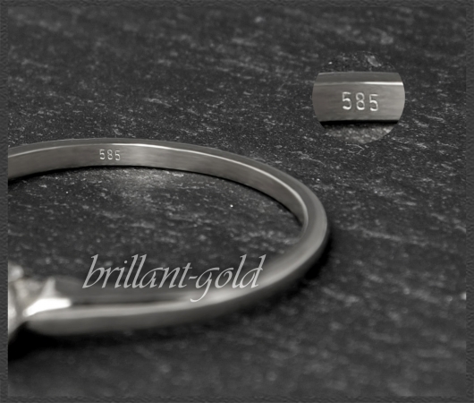 Brillant Ring 0,30ct, Si2; 585 Gold, DGI Zertifikat!