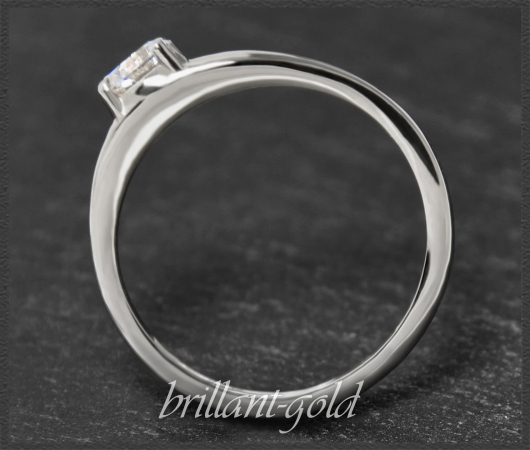 Brillant 585 Gold Ring 0,50ct, Top Wesselton, Si