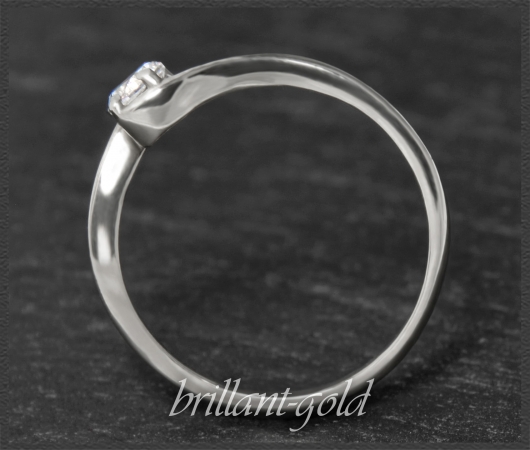 Brillant 585 Gold Ring 0,28ct, Si2; DGI Zertifikat