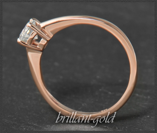Lupenreiner Brillant Ring 585 Gold; 0,52ct, River D