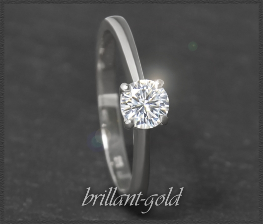 Diamant Ring 0,53ct, River D & Si2; 585 Gold
