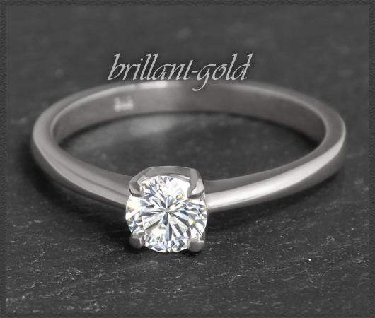 Brillant Ring aus 585 Gold mit 0,60ct Solitär, Si1