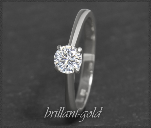 Brillant Ring aus 585 Gold mit 0,60ct Solitär, Si1