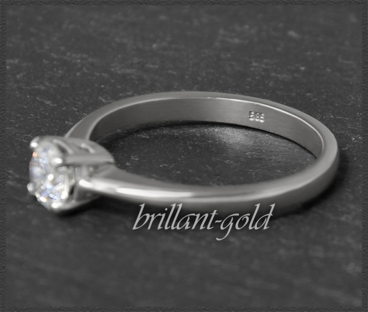 Diamant Ring 0,53ct, River D & Si2; 585 Gold