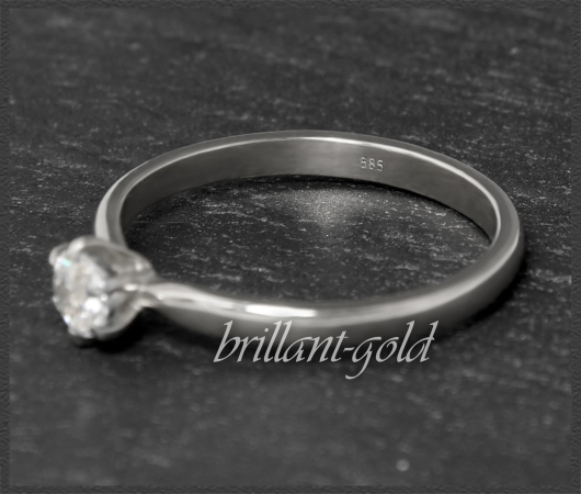 Brillant 585 Gold Ring 0,35ct; Si2; mit DGI Zertifikat