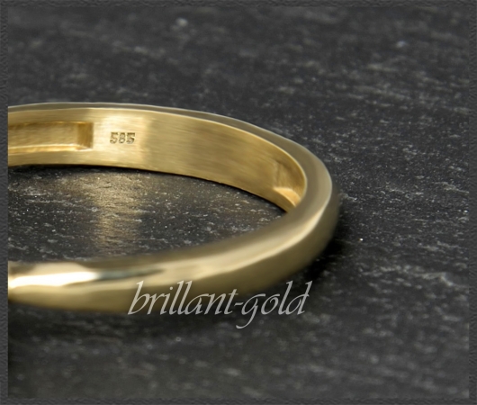 Brillant 585 Gold Ring; 1,02ct, River E, Si1-2