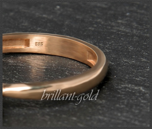 Brillant 585 Rotgold Ring mit 1,03ct, Si1