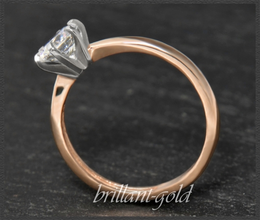 Brillant Solitär Ring aus 585 Gold; 1,04ct, Si2