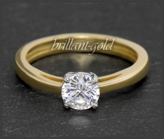 Brillant Ring aus 585 Gold; 0,99ct Solitär, Si2