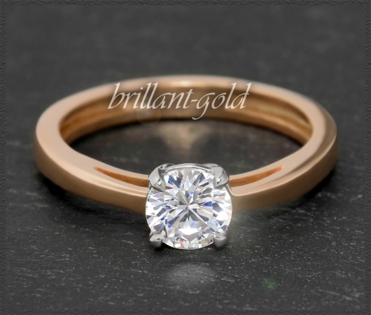 Brillant Ring aus 585 Gold; 1,14ct, Si1