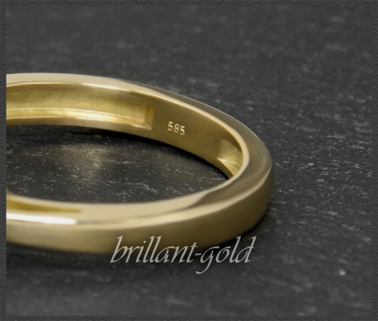 Brillant 585 Gold Ring; 1,03ct, River D