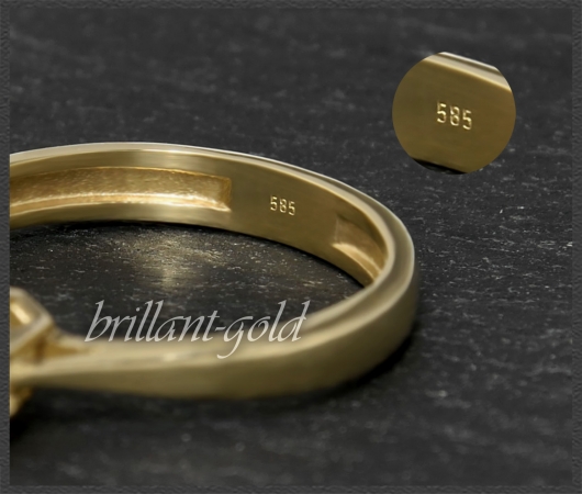 Brillant Ring mit 0,55ct; River E, VS2; 585 Gold