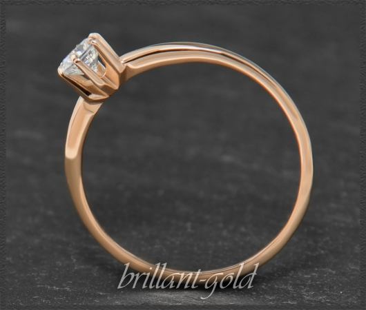 Brillant 585 Gold Ring 0,29ct; River D, Lupenrein