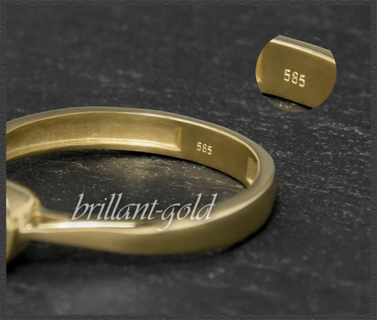 Brillant Ring 585 Gold; mit 0,68ct, River E & Si2