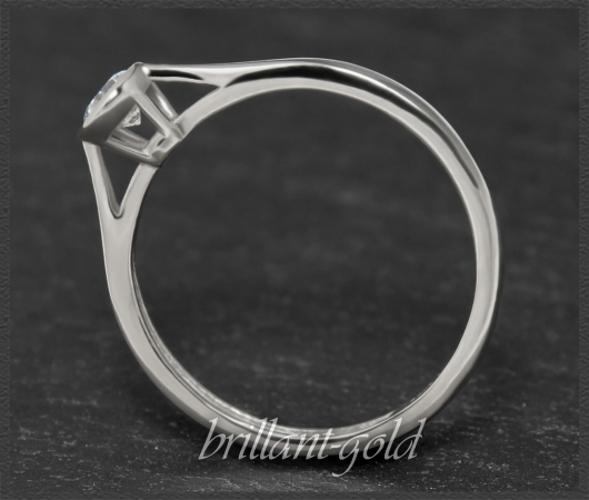 Brillant 0,28ct Ring in 585 Weißgold, VVS2