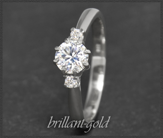 Diamant Ring 585 Gold mit 0,68ct; Solitär 0,60ct