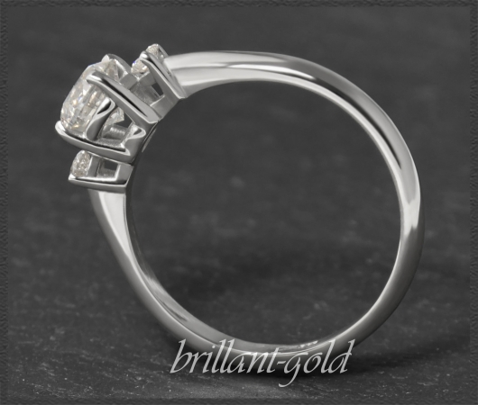 Diamant Ring 585 Gold 0,74ct; Solitär 0,63ct
