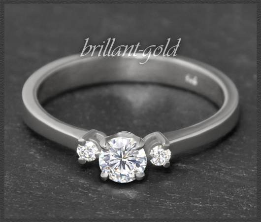 Brillant Gold Ring mit 0,35ct, River D & VS2