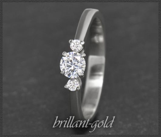 Brillant Gold Ring mit 0,35ct, River D & VS2