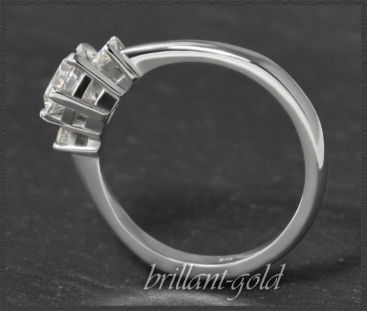 Brillant Ring 585 Weißgold; 1,25ct; Solitär 1,14ct