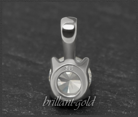 Brillant 585 Gold Anhänger, Solitär mit 0,28ct