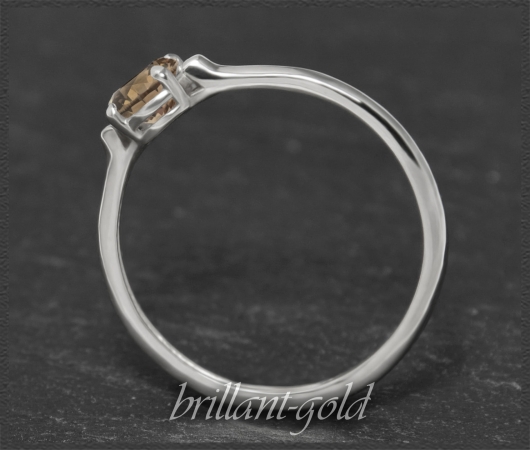 Diamant 585 Weißgold Ring; Solitär 0,71ct; Si2