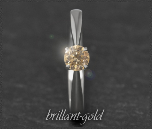 Diamant Ring 585 Gold mit 0,40ct Brillant; Si