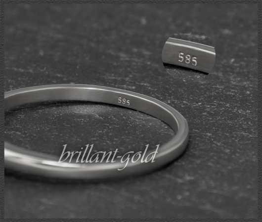 Brillant 585 Weißgold Ring 0,28ct, Champagner, Si