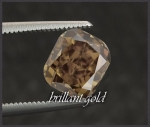 Diamant, Cushion Schliff 0,71ct, Champagner / Si1