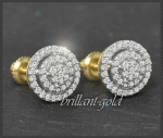Diamant Ohrstecker mit 0,50ct, 10K Gold