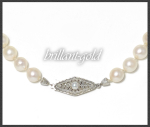 Akoya-Perlen Kette mit 585 Weißgold Verschluss