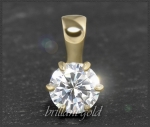 585 Gold Brillant Anhänger 0,58ct, VVS2; Gleiter
