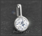 Anhänger mit 0,76ct Brillant; River D; 585 Gold
